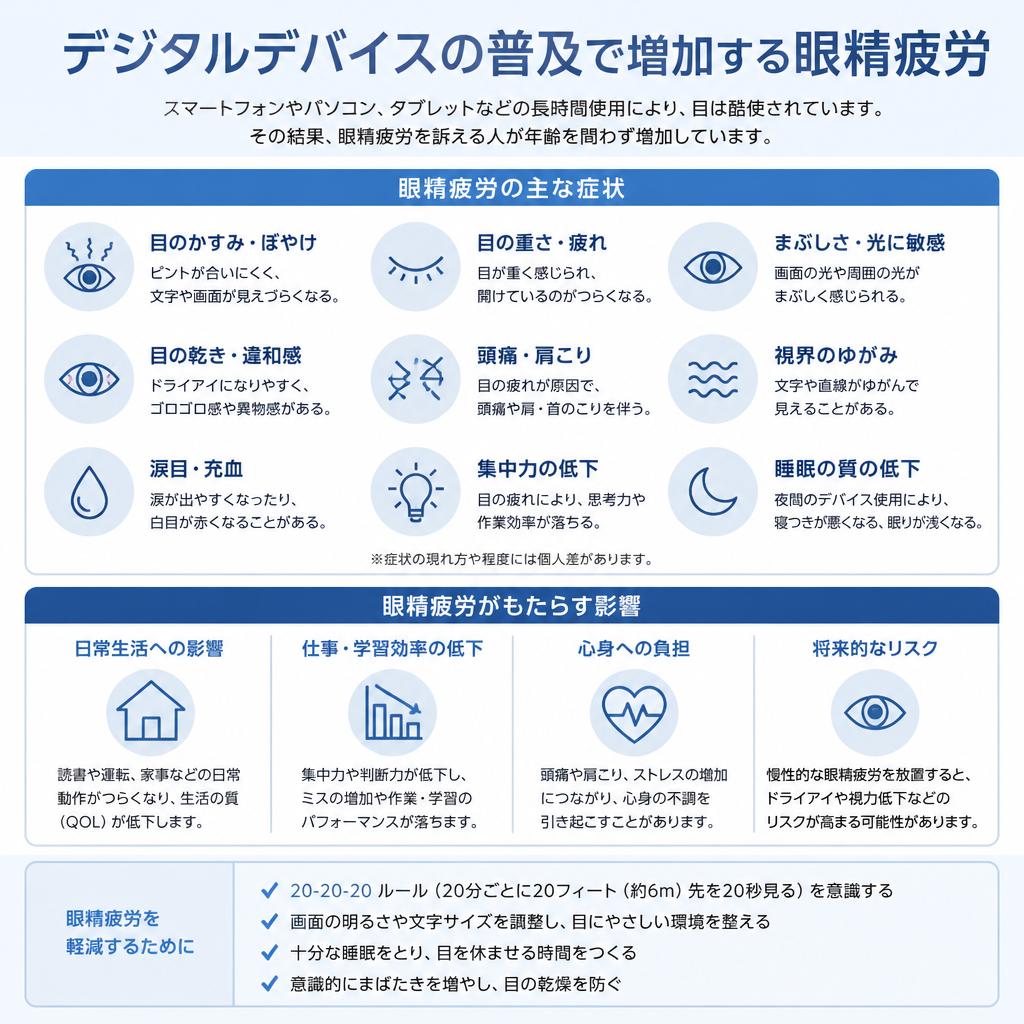 2. 眼精疲労の実態と症状