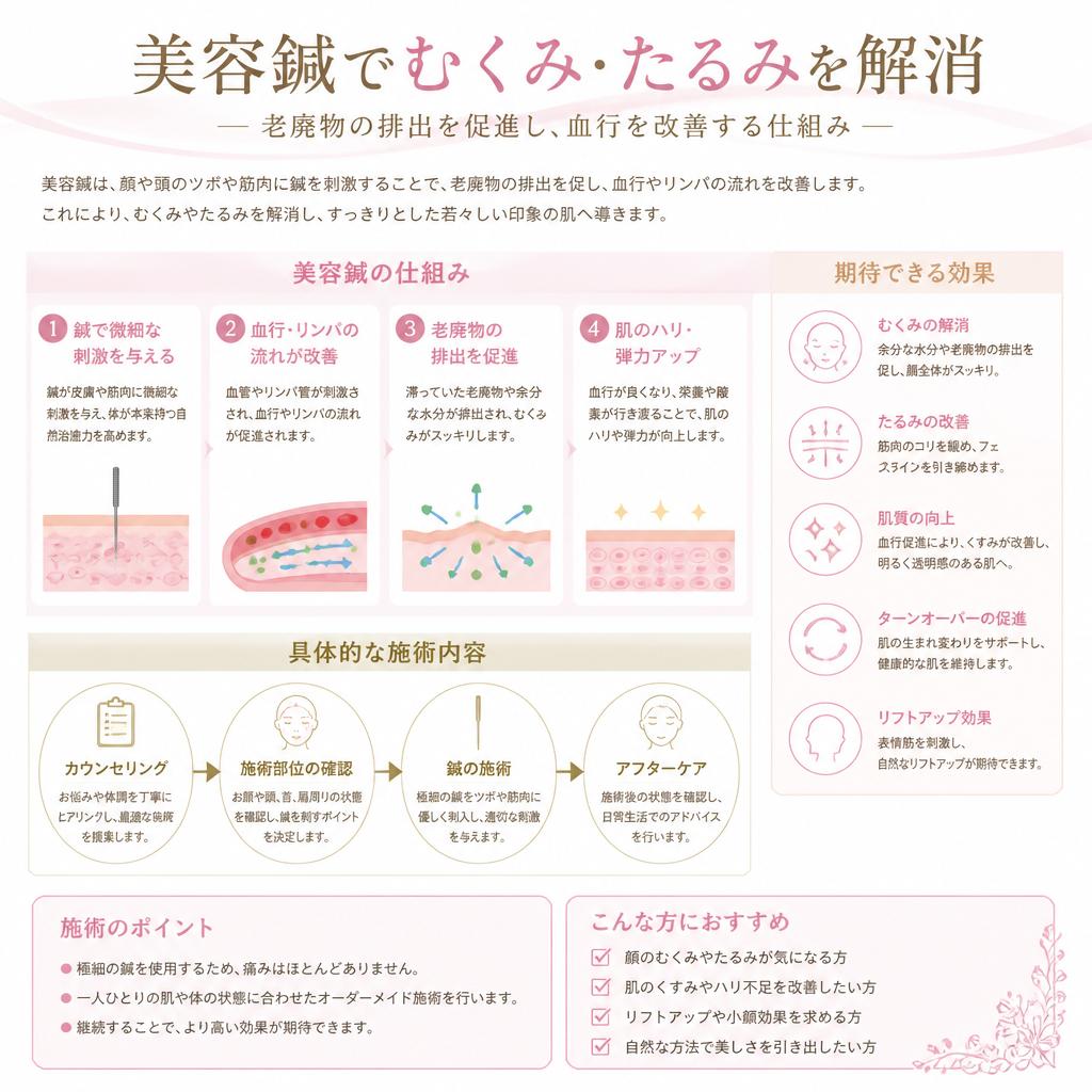 むくみやたるみ解消のメカニズム